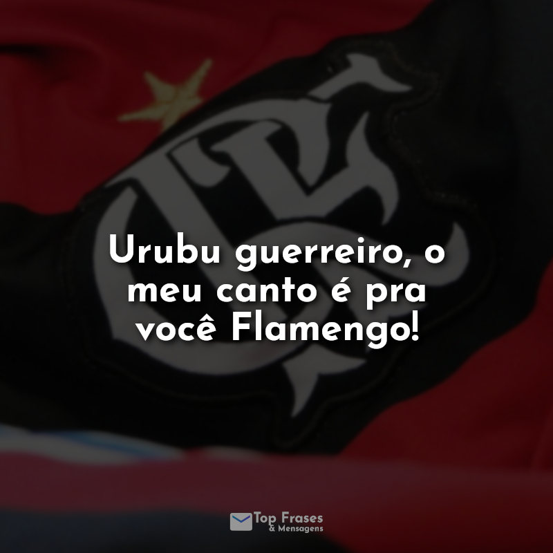 Frases do Flamengo: Urubu guerreiro.