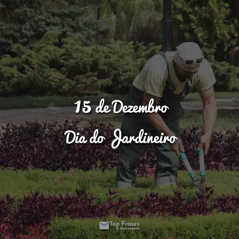 15 de Dezembro – Dia do Jardineiro Frases.