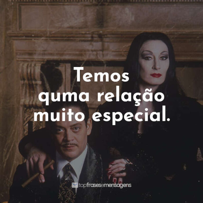 Frases A Família Addams Wandinha: Temos uma relação muito especial.