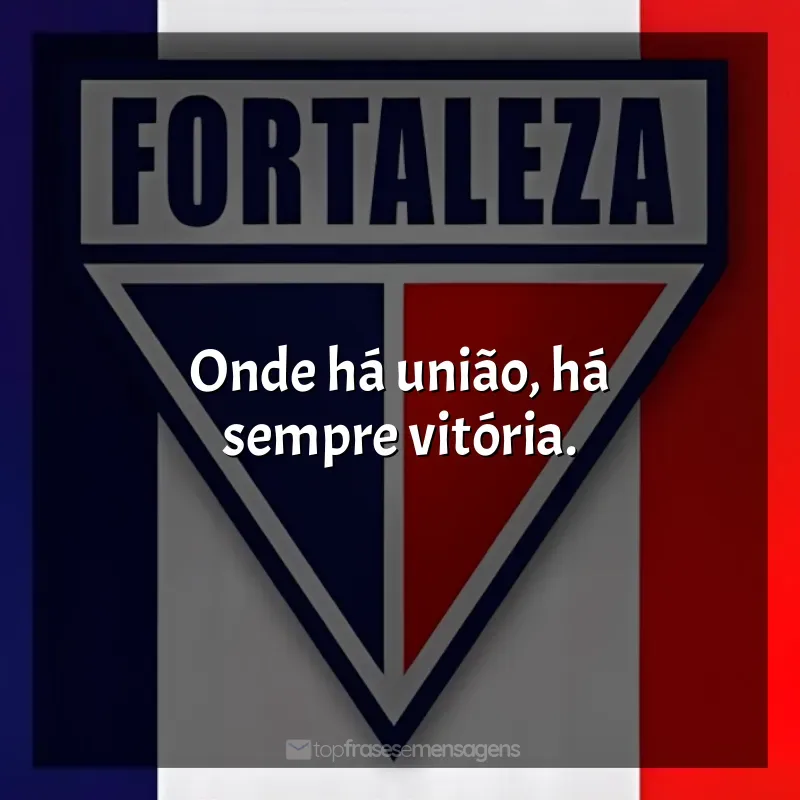 Frases do Time Fortaleza Esporte Clube: Onde há união, há sempre vitória.